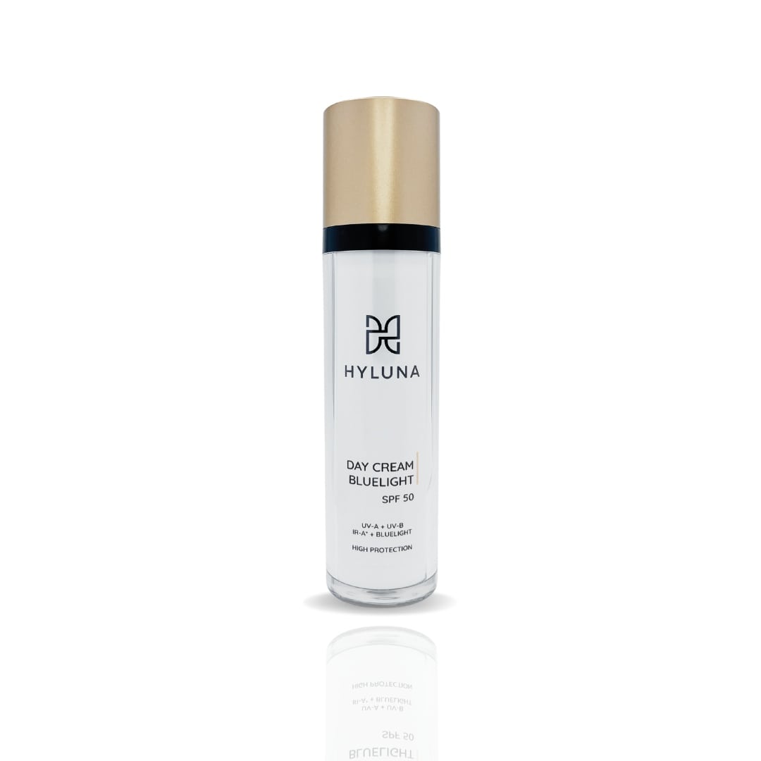 Day Cream Bluelight SPF 50: Ihr täglicher Schutzschild vor UV-Strahlen, Blaulicht und Umweltbelastungen. Mit Phyto-Protect Complex und natürlichen Ölen.
